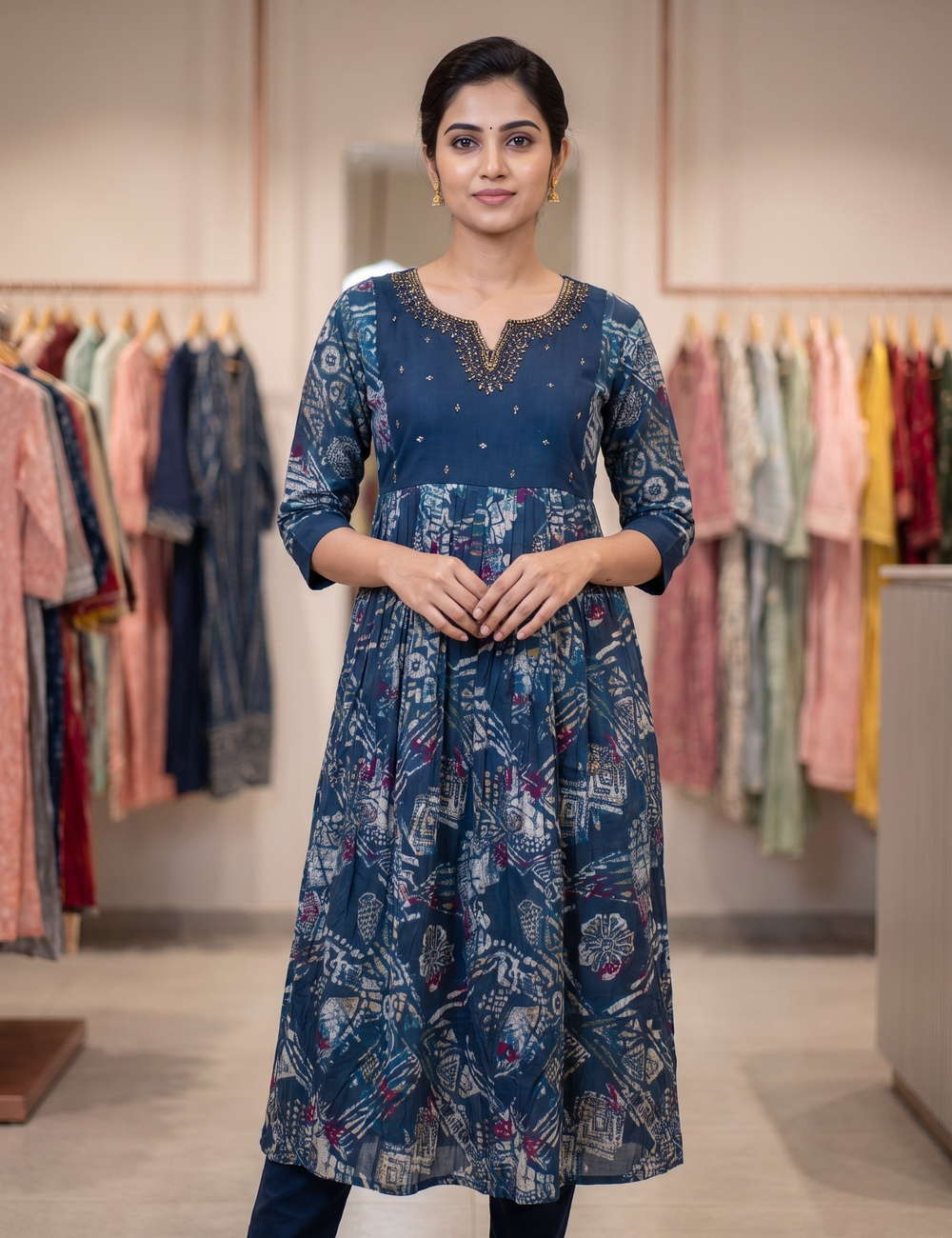 Indigo Blue Printed Co-ord Set