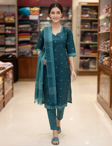 Teal 3-Piece Kurta Set